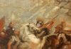 Recovery fund Italia: fotomontaggio del premier Conte a cavallo nel dipinto di Rubens battaglia d’Ivry