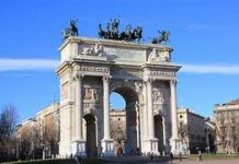 Milano, L’Arco della Pace avviato da Napoleone nel 1807